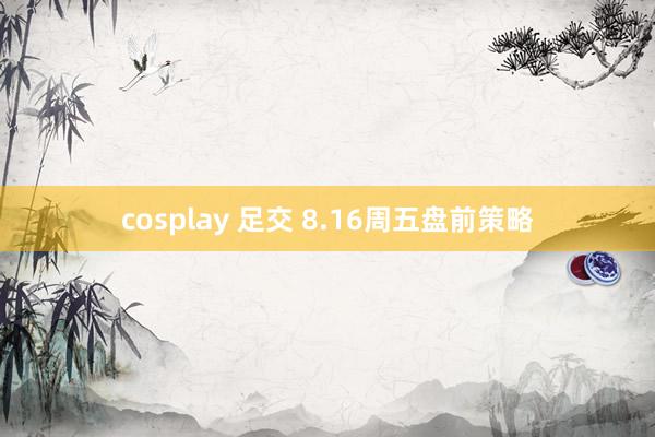 cosplay 足交 8.16周五盘前策略