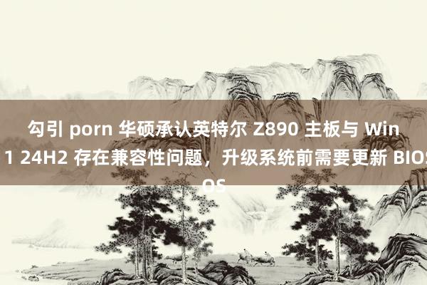 勾引 porn 华硕承认英特尔 Z890 主板与 Win11 24H2 存在兼容性问题，升级系统前需要更新 BIOS